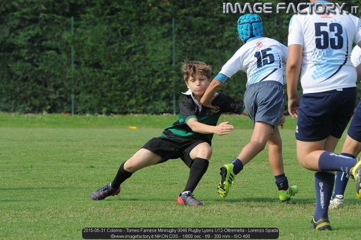 2015-05-31 Colorno - Torneo Farnese Minirugby 0046 Rugby Lyons U12-Oltremella - Lorenzo Spada